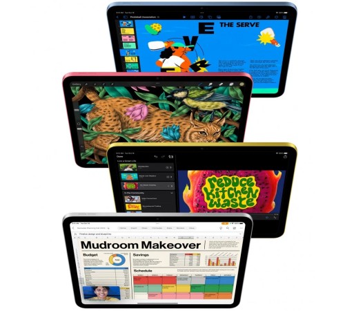 Планшет Apple iPad 10.9 2022 года с памятью 256 ГБ: Wi-Fi + Cellular, синий, на iPadOS