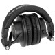 Аудиотехника Audio-Technica ATH-M50XBT2: беспроводные наушники премиум-класса в чёрном цвете.