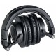 Аудиотехника Audio-Technica ATH-M50XBT2: беспроводные наушники премиум-класса в чёрном цвете.