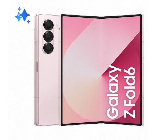 Смартфон Samsung Galaxy Z Fold6 12/256 ГБ в розовом цвете: Dual SIM (nano SIM + eSIM)