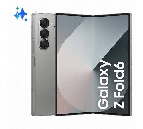 Смартфон Samsung Galaxy Z Fold6 12/512 ГБ — серебристый складной флагман с поддержкой Dual SIM