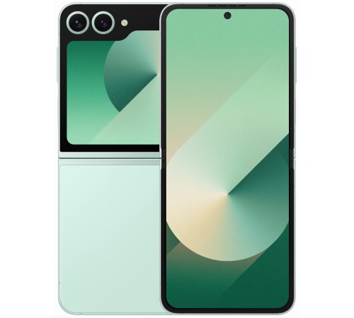 Смартфон Samsung Galaxy Z Flip6 12/512 ГБ в мятном цвете: Dual SIM (nano SIM + eSIM)