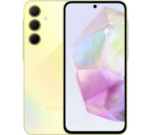 Желтый смартфон Samsung Galaxy A35 8/256 ГБ Lemon, Dual nano SIM, версия RU