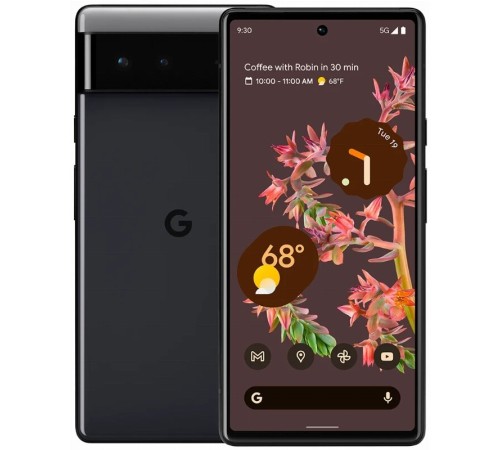 Смартфон Google Pixel 6 8/128 ГБ в цвете stormy black: nano SIM + eSIM