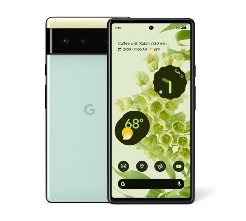 Смартфон Google Pixel 6 8/128 ГБ в цвете sorta seafoam: nano SIM и eSIM