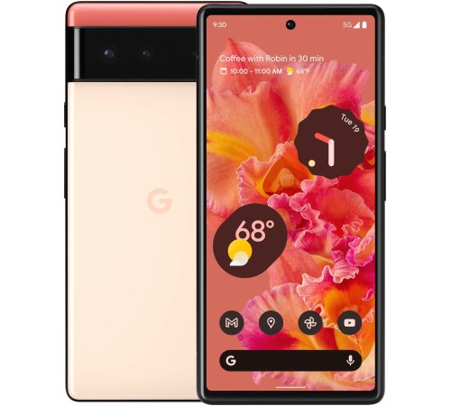 Смартфон Google Pixel 6 8/128 ГБ в оттенке Kinda Coral: nano SIM и eSIM