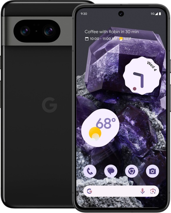 Смартфон Google Pixel 8A 8/128 ГБ, Dual: nano SIM + eSIM, Obsidian