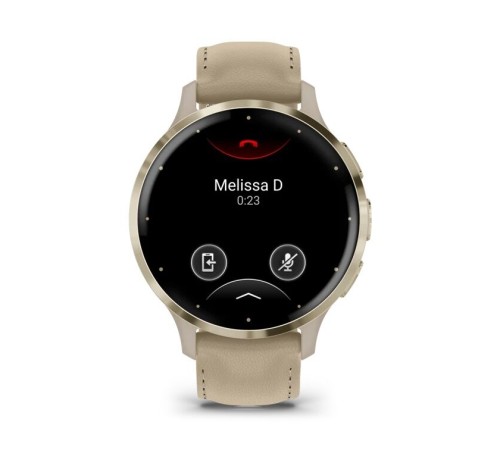 Умные часы Garmin Venu 3S Soft Gold French Gray Leather 010-02785-55
