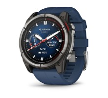 Умные часы Garmin Quatix 8 47 мм Amoled Sapphire Titanium Grey with Blue Band 010-02904-51