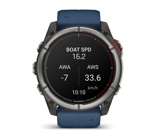 Умные часы Garmin Quatix 8 51mm Amoled Sapphire Titanium Grey with Blue Band 010-02905-91