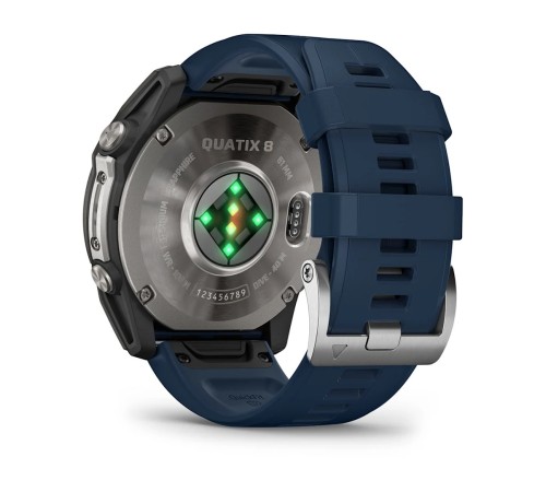 Умные часы Garmin Quatix 8 51mm Amoled Sapphire Titanium Grey with Blue Band 010-02905-91
