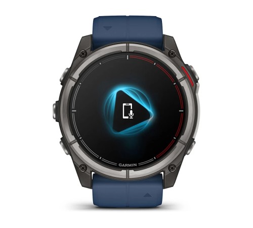Умные часы Garmin Quatix 8 51mm Amoled Sapphire Titanium Grey with Blue Band 010-02905-91