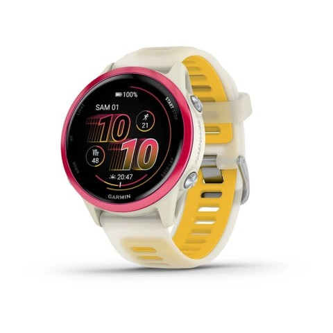 Умные часы Garmin Forerunner 570 42mm Bone Raspberry Mango 010-02970-02