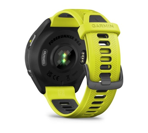 Умные часы Garmin Forerunner 965 Carbon Gray с жёлтым ремешком: стиль и функциональность