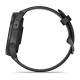 Умные часы Garmin Forerunner 965: карбоновый серый корпус с титановой окантовкой и силиконовым ремешком