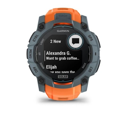 Умные часы Garmin Instinct 3 50 mm Solar Grey Orange 010-02935-01