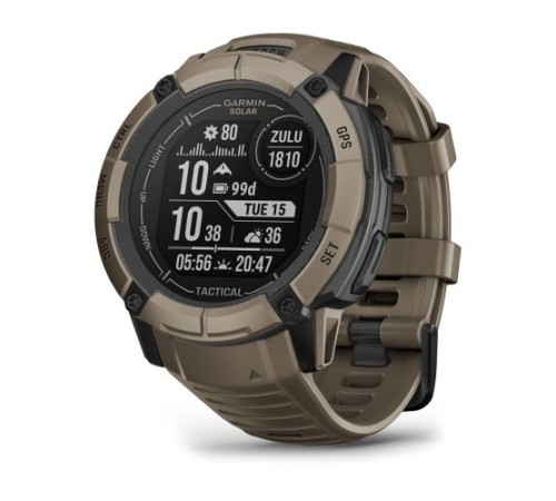 Умные часы Garmin Instinct 2X Solar Tactical Coyote Tan Bezel with Coyote Tan Silicone Band EU  010-02805-02