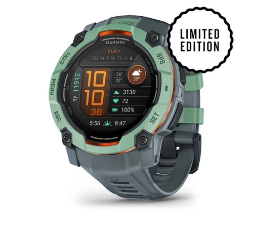 Умные часы Garmin Instinct 3 50 mm AMOLED Neotropic Grey 010-03020-01