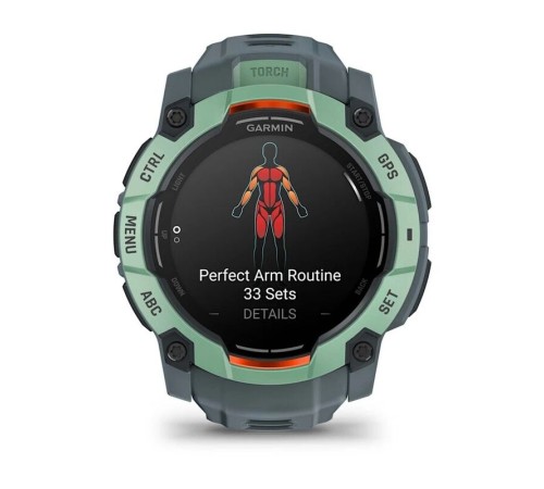 Умные часы Garmin Instinct 3 50 mm AMOLED Neotropic Grey 010-03020-01
