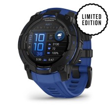 Умные часы Garmin Instinct 3 45 mm AMOLED Black Blue 010-02936-03
