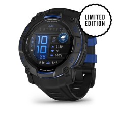 Умные часы Garmin Instinct 3 50 mm AMOLED Black Blue 010-03020-03