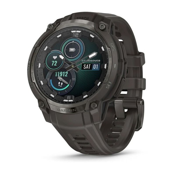 Умные часы Garmin Instinct Crossover Amoled Charcoal Black 010-03398-00