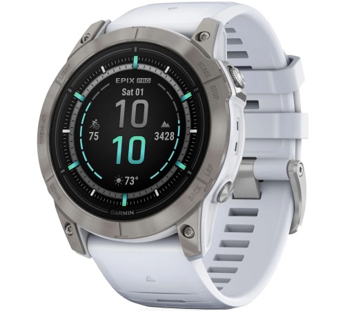 Умные часы Garmin Epix Pro (Gen 2) 51mm Sapphire Titanium Whitestone (010-02804-12)