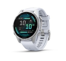 Умные часы Garmin Fenix 8 43 мм Amoled Silver with Whitestone Silicone Band 010-02903-00