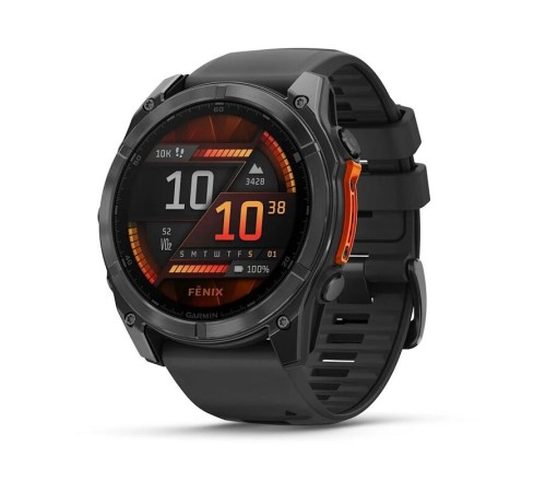 Умные часы Garmin Fenix 8 51mm Amoled Slate Gray with Black Silicone Band 010-02905-00