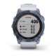 Умные часы Garmin FENIX 7X Blue Titanium с ремешком Whitestone: стиль и функциональность