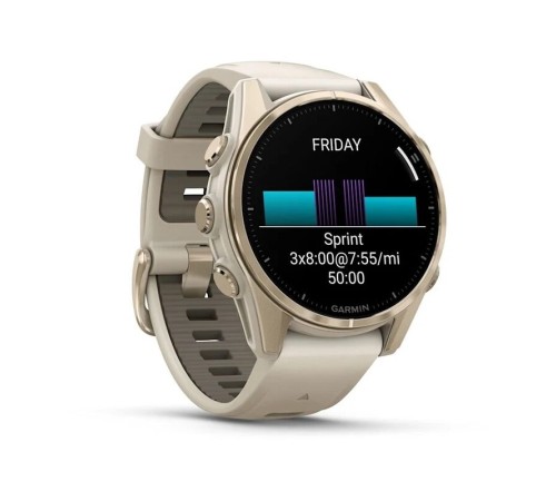 Умные часы Garmin Fenix 8 43 мм Amoled Sapphire Soft Gold 010-02903-11