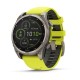 Умные часы Garmin Fenix 8 47 мм Solar Sapphire Carbon Gray DLC Titanium with Amp Yellow/Graphite Silicone Band 010-02906-21