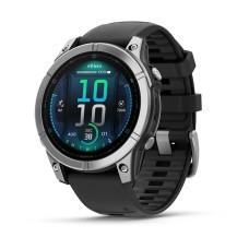 Умные часы Garmin Fenix E 47 мм Amoled Stainless Steel with a Black Silicone Band 010-03025-00 Умные часы Garmin Fenix E 47 мм Amoled Stainless Steel with a Black Silicone Band 010-03025-00