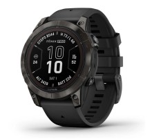 Умные часы Garmin Garmin Fenix 7 Pro 47 мм Sapphire Solar Carbon Grey Whit Black Band 010-02777-00