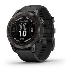 Умные часы Garmin Garmin Fenix 7 Pro 47 мм Sapphire Solar Carbon Grey Whit Black Band 010-02777-00