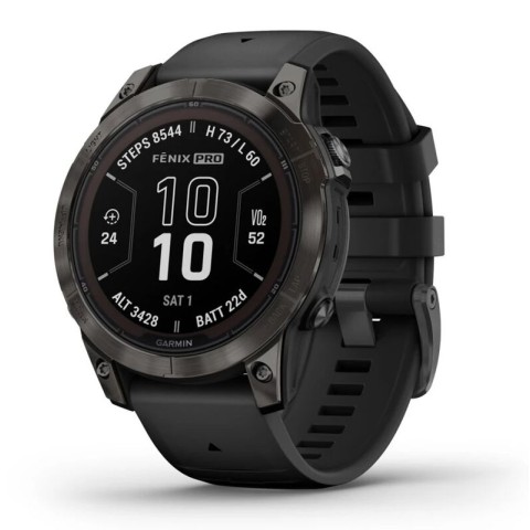 Умные часы Garmin Garmin Fenix 7 Pro 47 мм Sapphire Solar Carbon Grey Whit Black Band 010-02777-00