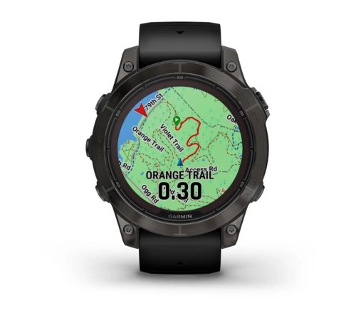 Умные часы Garmin Garmin Fenix 7 Pro 47 мм Sapphire Solar Carbon Grey Whit Black Band 010-02777-00