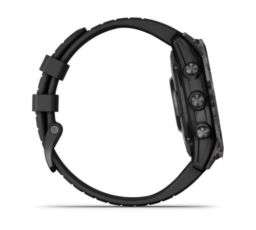 Умные часы Garmin Garmin Fenix 7 Pro 47 мм Sapphire Solar Carbon Grey Whit Black Band 010-02777-00