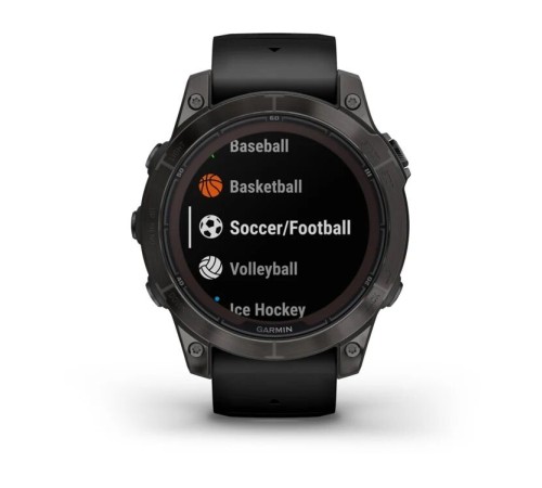 Умные часы Garmin Garmin Fenix 7 Pro 47 мм Sapphire Solar Carbon Grey Whit Black Band 010-02777-00