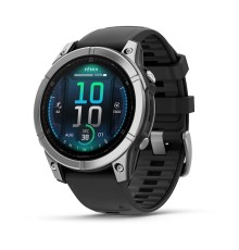 Умные часы Garmin Fenix E 47 мм Amoled Stainless Steel with Black Band 010-03025-02