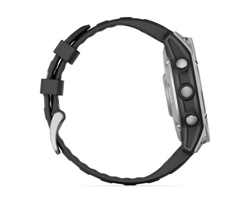 Умные часы Garmin Fenix E 47 мм Amoled Stainless Steel with Black Band 010-03025-02