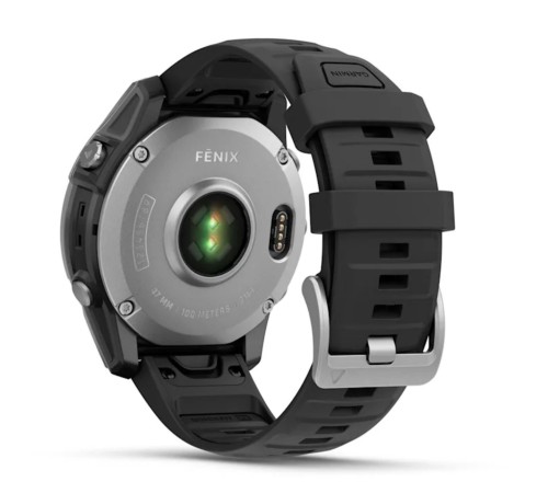Умные часы Garmin Fenix E 47 мм Amoled Stainless Steel with Black Band 010-03025-02