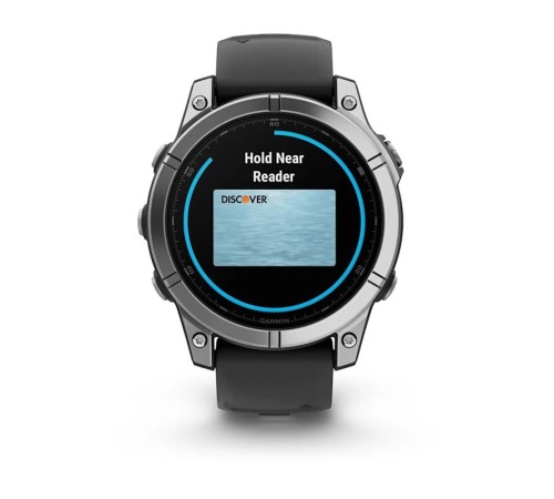 Умные часы Garmin Fenix E 47 мм Amoled Stainless Steel with Black Band 010-03025-02