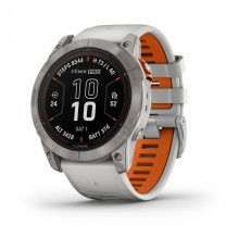 Умные часы Garmin Fenix 7X Pro 51 мм Sapphire Titanium with Fog Gray/Ember Orange 010-02778-14