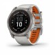 Умные часы Garmin Fenix 7X Pro 51 мм Sapphire Titanium with Fog Gray/Ember Orange 010-02778-14