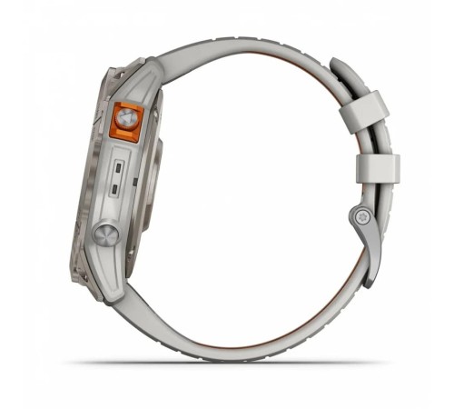 Умные часы Garmin Fenix 7X Pro 51 мм Sapphire Titanium with Fog Gray/Ember Orange 010-02778-14