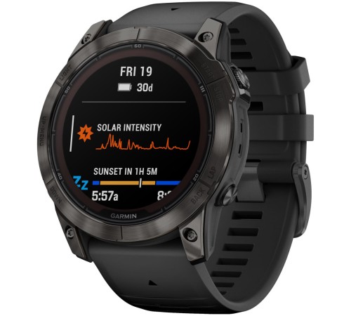 Умные часы Garmin Fenix 7X Pro 51 мм Solar Carbon Gray with Black Band 010-02778-00