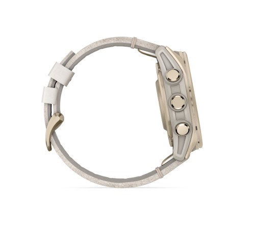 Умные часы Garmin Fenix 8 43 мм Amoled Sapphire Soft Gold with Limestone Leather Band plus Dark Sandstone Silicone 010-02903-40