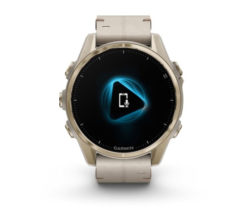 Умные часы Garmin Fenix 8 43 мм Amoled Sapphire Soft Gold with Limestone Leather Band plus Dark Sandstone Silicone 010-02903-40