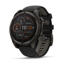 Умные часы Garmin Fenix 8 47 мм Solar Sapphire Carbon Gray Titanium with Black/Pebble Silicone 010-02906-11 Умные часы Garmin Fenix 8 47 мм Solar Sapphire Carbon Gray Titanium with Black/Pebble Silicone 010-02906-11